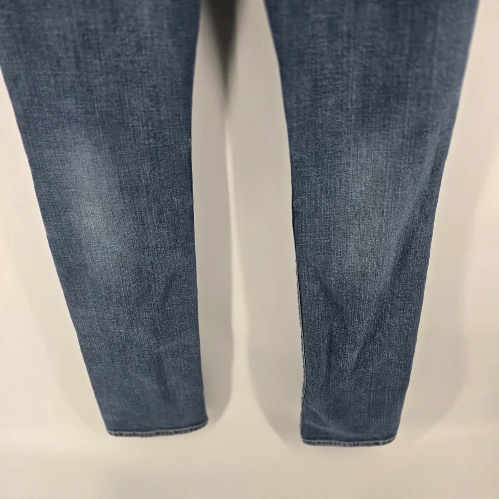 True Religion Jeans Mens 28 Blue Medium Wash Straight Horseshoe Embroidery